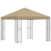 Altana 3 x 3 m Beżowy Poliester i Stal 190 gsm