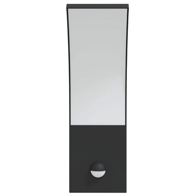 Zewnętrzne kinkiety LED z czujnikami, 2 szt., czarne, aluminium