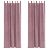 Zasłony zaciemniające 2 pcs Ciemny Róż 140 x 260 cm Aksamit