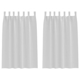 Firany blackout z kółkami 2 pcs Jasnoszary 175 x 140 cm