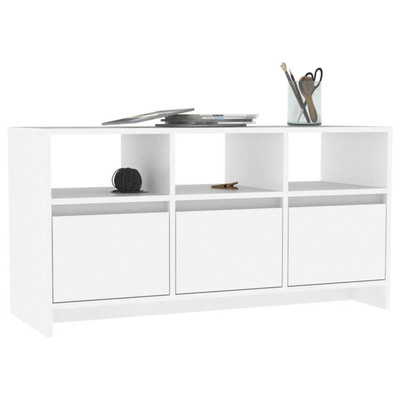 Szafka pod TV, biała, 102x37,5x52,5 cm, materiał drewnopochodny vidaXL