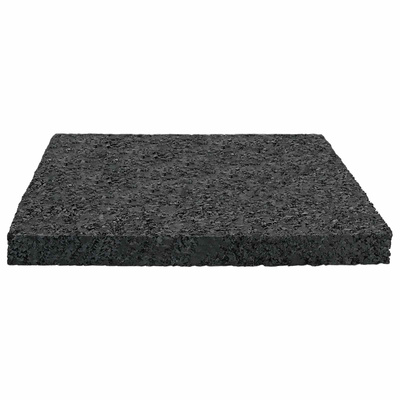Pad Patio z Granulatem Gumowym Czarny 9 x 9 x 0,8 cm Guma