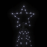 vidaXL Choinka stożkowa, 200 zimnych białych LED, 70x180 cm