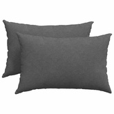 Poduszki na sofę 2 pcs Ciemnoszary 60 x 40 cm