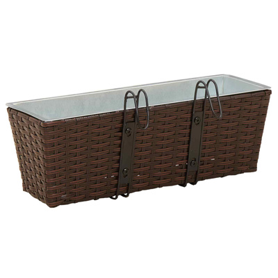 Balustrada 2 pcs 50 x 17 x 17 cm Metal