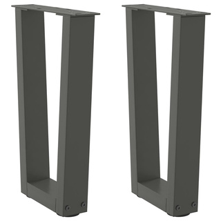 Nogi do stolika kawowego w kształcie litery V 2 szt. Antracyt 38x(42-43,3) cm Stal