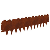 Krawężnik do trawnika 30 szt. 103 x 25 cm Stal Rdzawy