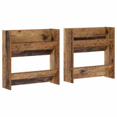 Szafka na buty z półką 2 pcs Stare drewno 60 x 18 x 60 cm