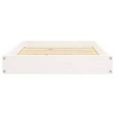 vidaXL Legowisko dla psa, białe, 71,5x54x9 cm, lite drewno sosnowe