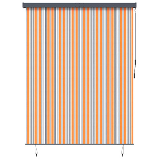 Roleta Żółty i Niebieski 200 x 250 cm Materiał i Aluminium