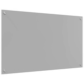 Panel kuchenny Jasnoszary 100 x 60 cm szkło hartowane