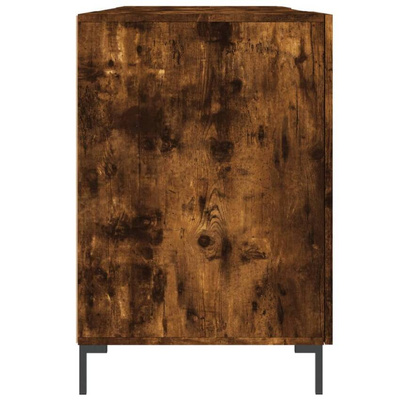 vidaXL Biurko, przydymiony dąb, 140x50x75 cm, materiał drewnopochodny wariant 7