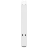 Nogi do stolika kawowego Białe 2 szt. 60x(42-43) cm Stal