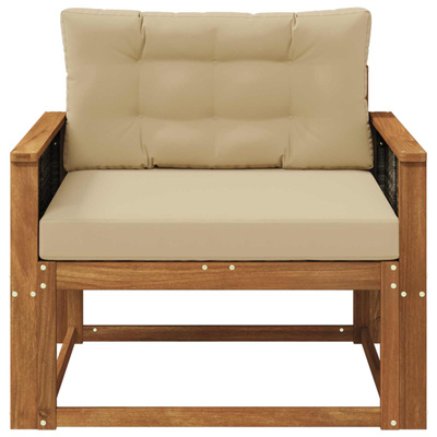 Środkowa sofa ogrodowa naturalny
