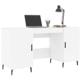 vidaXL Biurko, białe, 140x50x75 cm, materiał drewnopochodny wariant 7