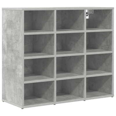 Szafka na buty z półką Betonowy szary 77,5 x 30 x 67 cm