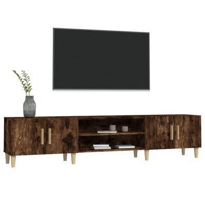 vidaXL Szafka pod TV, przydymiony dąb, 180x31,5x40 cm