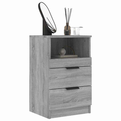 Szafki nocne 2 szt. Szary Sonoma Medium Engineered Wood