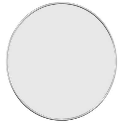 vidaXL Lustro ścienne, srebrne, Ø 40 cm, okrągłe