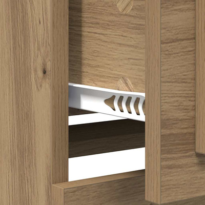 Komody 2 szt. Dąb rzemieślniczy 70 x 35,5 x 67,5 cm