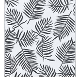 vidaXL Dywan na zewnątrz, biało-czarny, 190x290 cm, PP