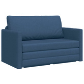 Sofa Bed Niebieski 124 x 71 x 78 cm tkanina
