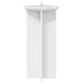 Stojak na rośliny 2 pcs Biały wysoki połysk 29,5 x 29,5 x 60 cm