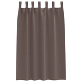 Firany blackout z kółkami 2 pcs Ciemny brąz 175 x 140 cm