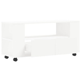 vidaXL Szafka pod TV, biała, 102x34,5x43 cm, materiał drewnopochodny