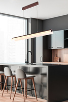 Lampa sufitowa wisząca candellux curacoa led brązowy 4000k