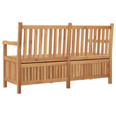 Ławka ogrodowa z drzwiami 150 x 60 x 90 cm Lite drewno teakowe