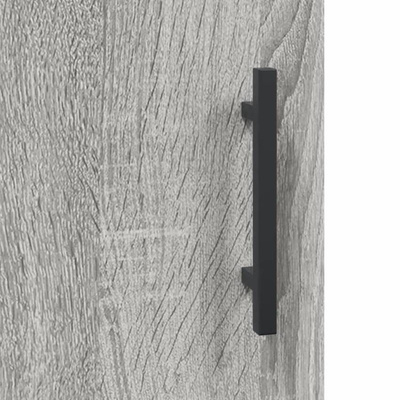 vidaXL Biurko, szary dąb sonoma, 140x50x75 cm, materiał drewnopochodny