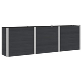 Podniesiona rabata ogrodowa Czarny 300 x 50 x 91 cm