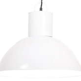 Lampa wisząca, 25 W, biała, okrągła, 48 cm, E27