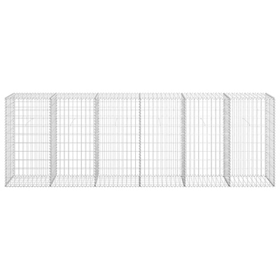 Ściana gabionowa z pokrywami, galwanizowana stal, 300x50x100 cm