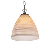 scordia lampa wisząca chromowa klosz biały+srebrny
