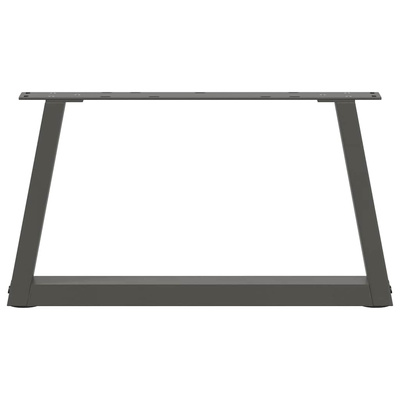 Nogi do stolika kawowego w kształcie litery V 2 szt. Antracyt 70x(30-31,3) cm Stal
