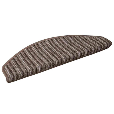 Samoprzylepne maty na schody 15 pcs Brązowy 65 x 21 x 4 cm