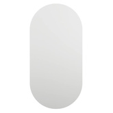 vidaXL Lustro z lampami LED, 60x30 cm, szklane, owalne