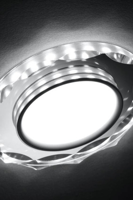 Oprawa Stropowa Oczko Candellux Ssp-25 Ch/Tr+Wh 8W Led 230V Ring Led Biały