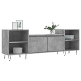 vidaXL Szafka pod TV, szarość betonu, 160x35x55 cm