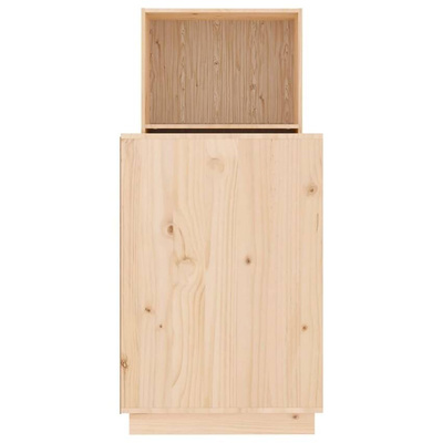 vidaXL Biurko, 110x50x75 cm, lite drewno sosnowe