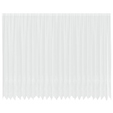 Firanka Koronkowa z zasłonami Biały 260 x 600 cm Poliester