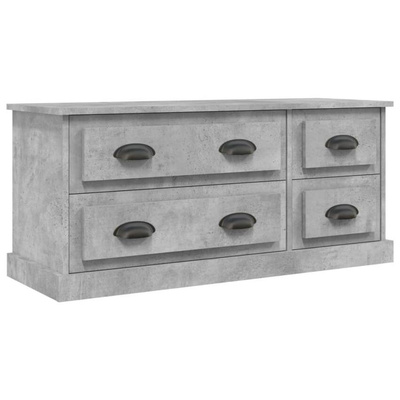 vidaXL Szafka pod TV, szarość betonu, 100x35,5x45 cm