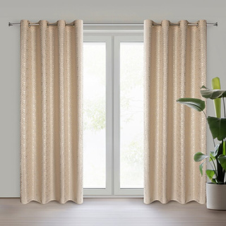 Zasłona Semi beżowa 140x250