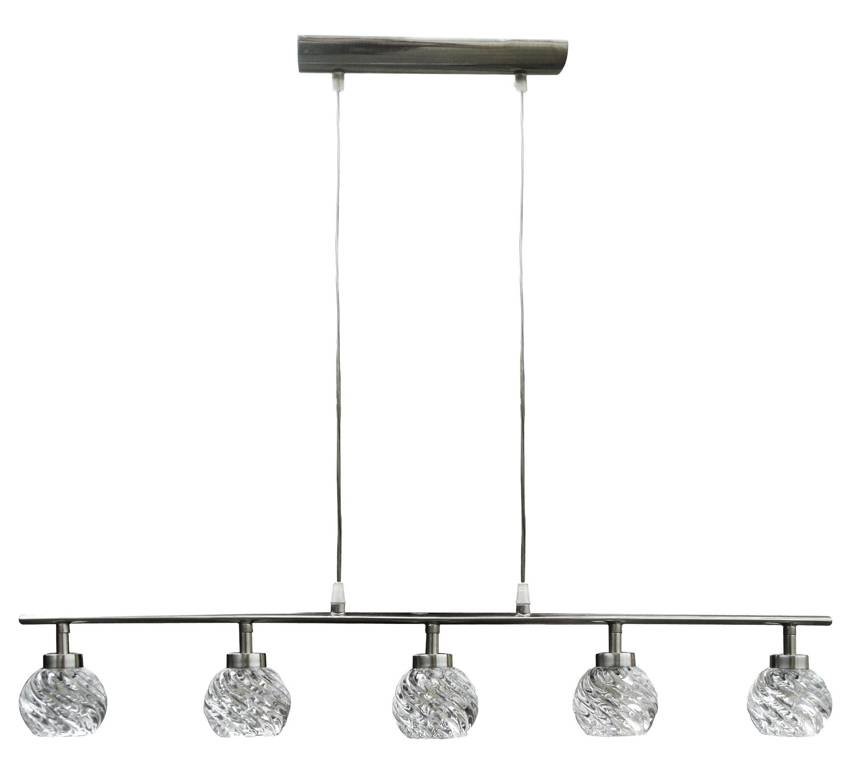 Lampa wisząca Gira metalowo-szklana 11-punktowa do salonu nad stół G9