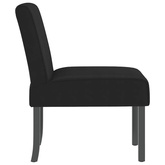 vidaXL Fotel, czarny, obity aksamitem