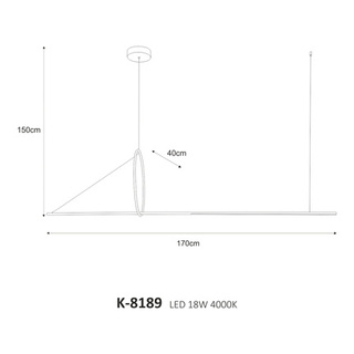 wisząca K-8189 z serii MONA Lampa