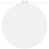 Mata ochronna na stół, przezroczysta, ? 70 cm, 2 mm, PVC