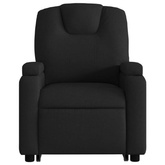 vidaXL Podnoszony fotel masujący, elektryczny, rozkładany, czarny
